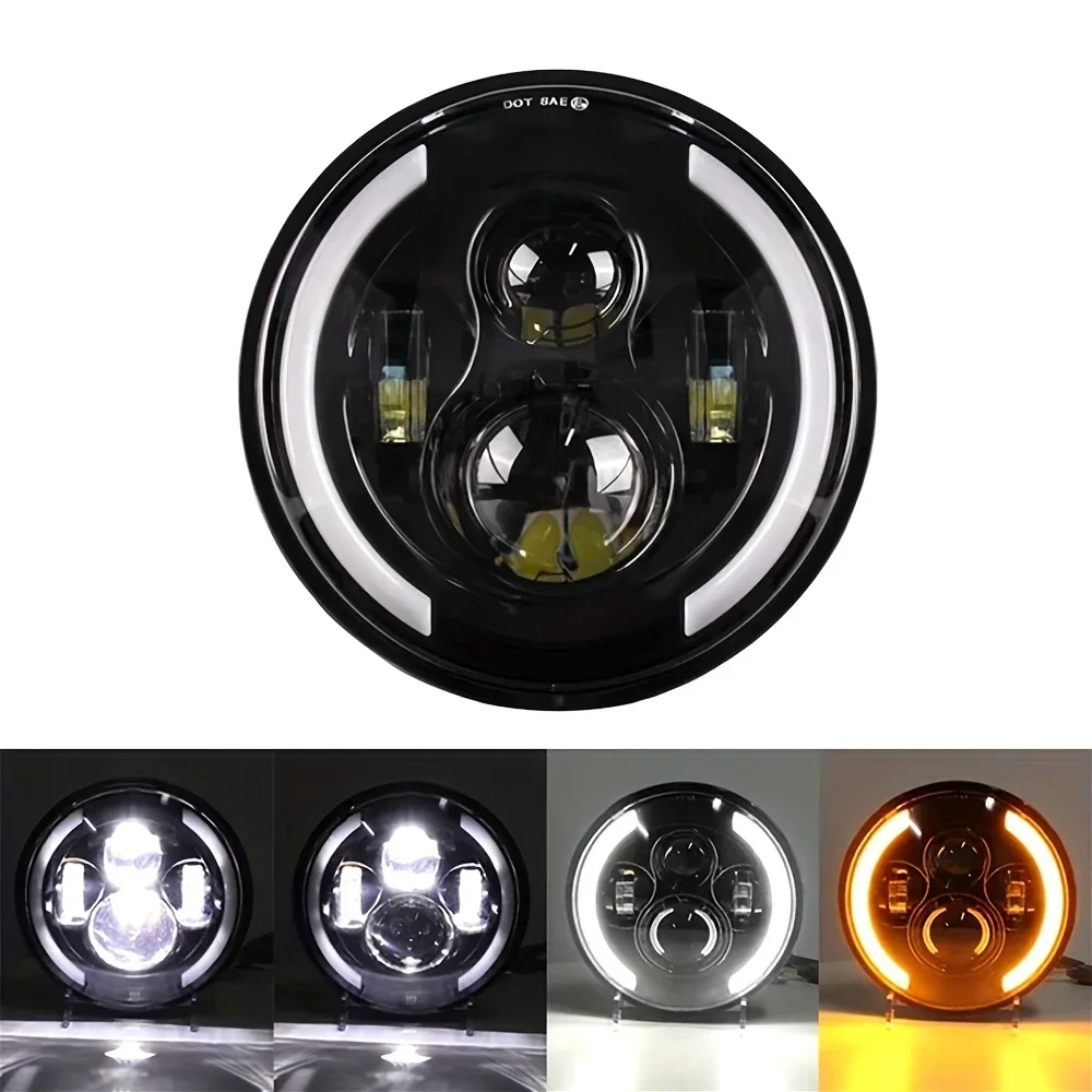 50W 7Inch 17.78cm LED Angel Ey - đánh giá và giá Universal Motorcycle Led Headlight Projector